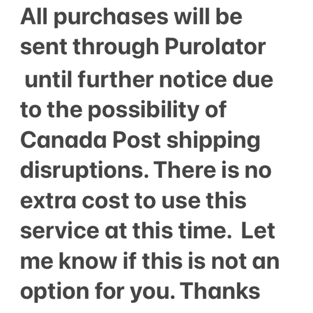 Shipping Update
